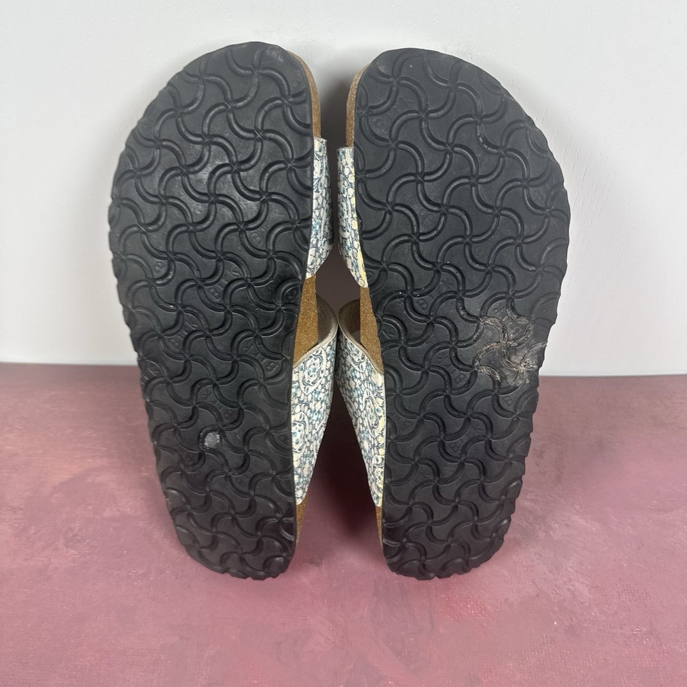 Birkenstock Papillio Chamomile Kaleidoscope Sydney Two Strap Slide Womens Sz 10 - Picture 12 of 12